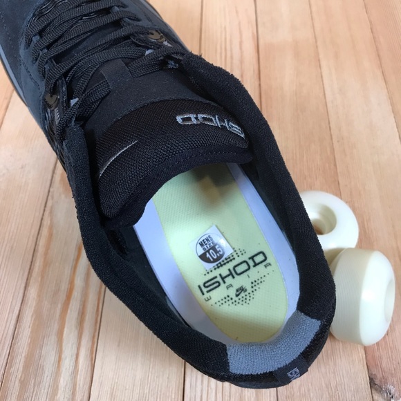 Nike SB Ishod Wair Black Smoke Grey Skate Shoes - Picture 4 of 5